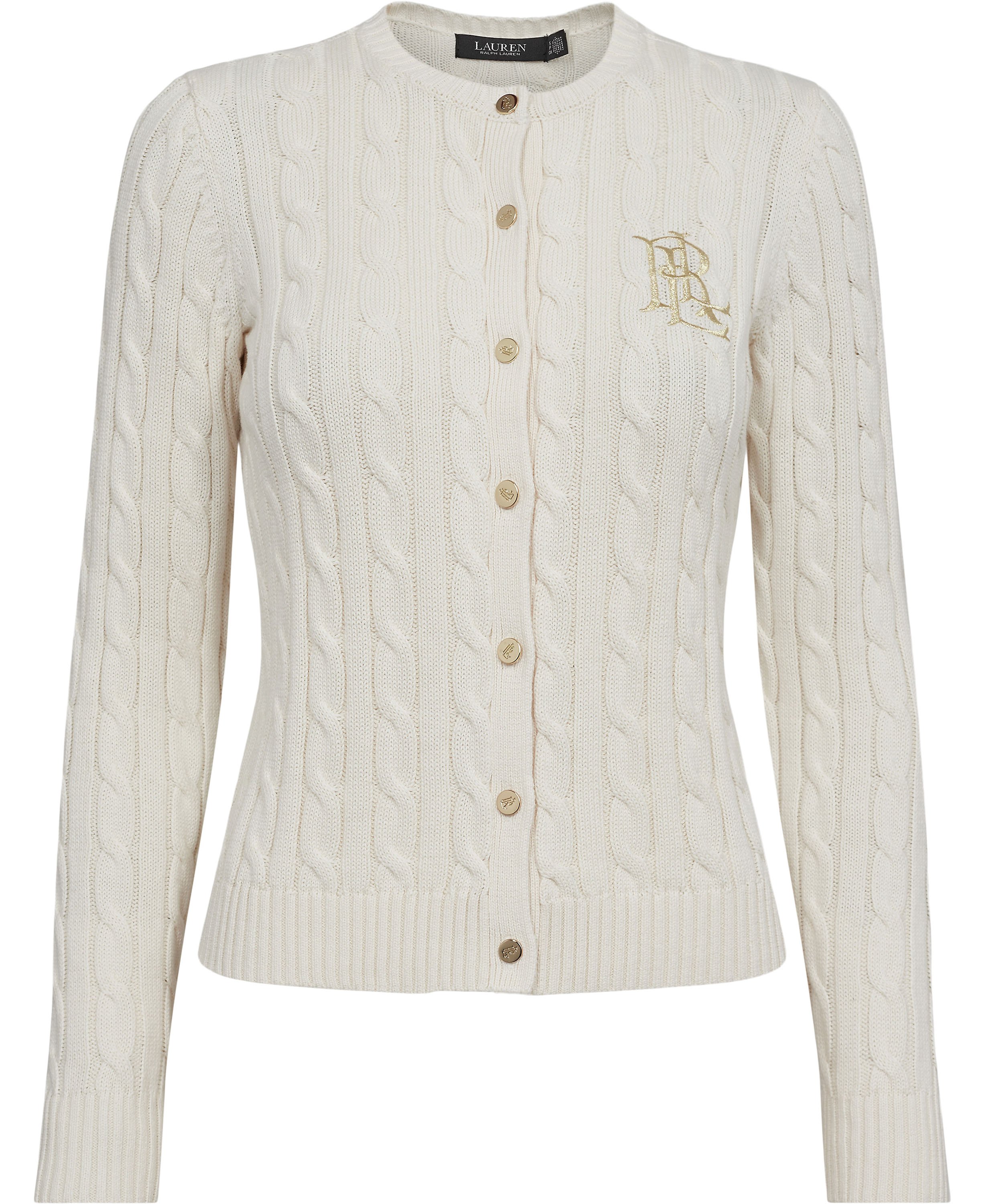 Cableknit Cotton Cardigan