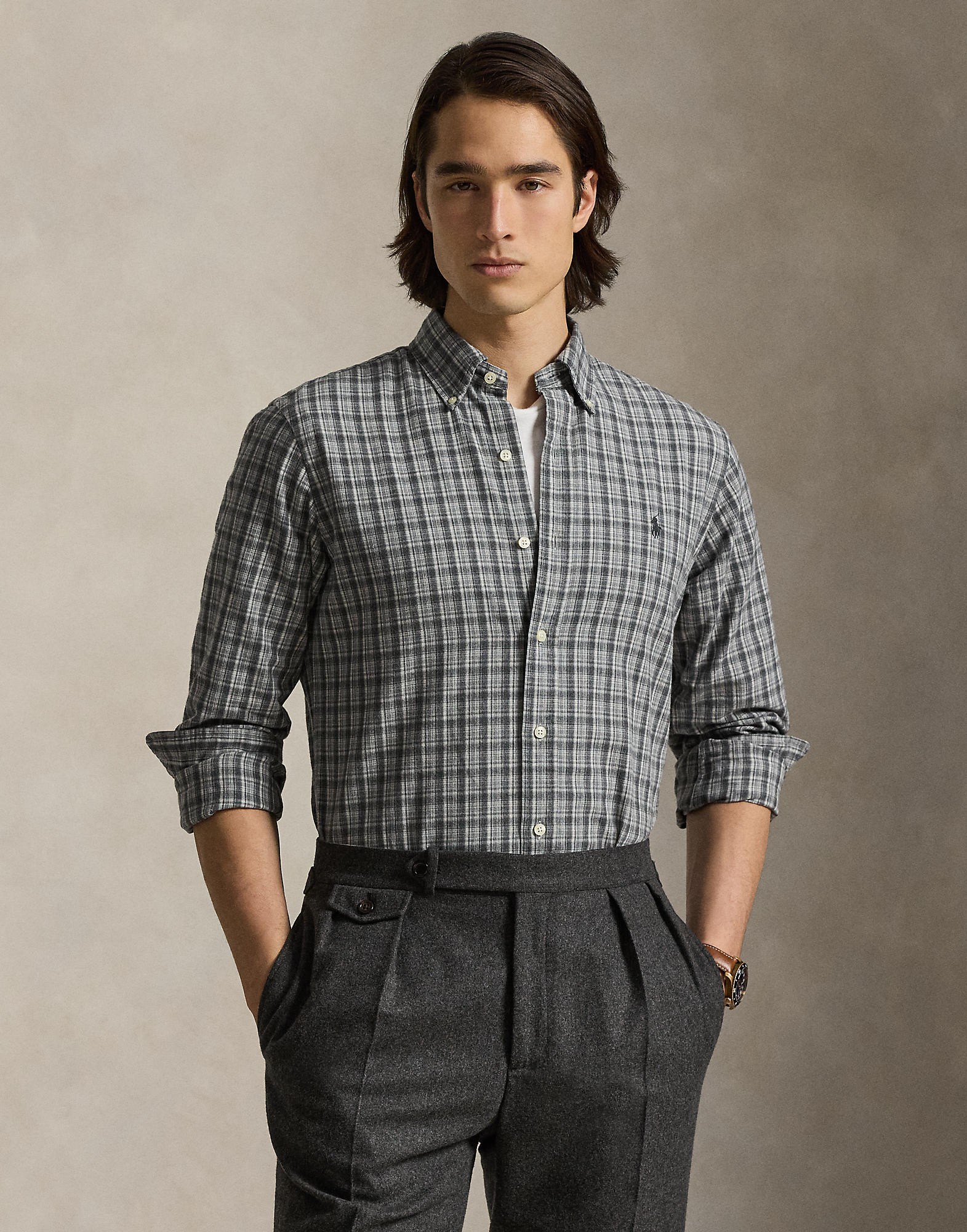 Custom Fit Brushed Oxford Shirt