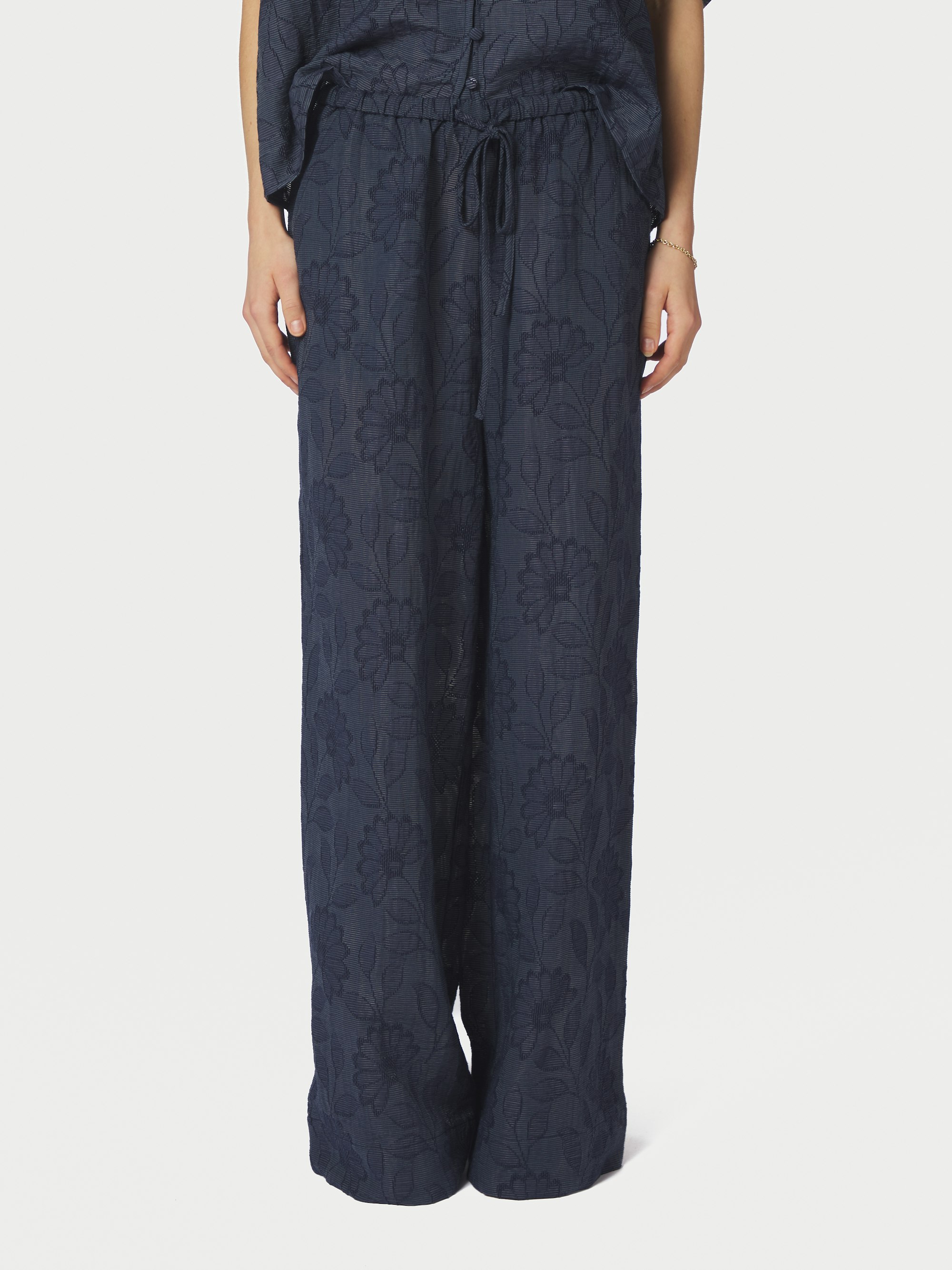Heifa Flower Stripe Pants