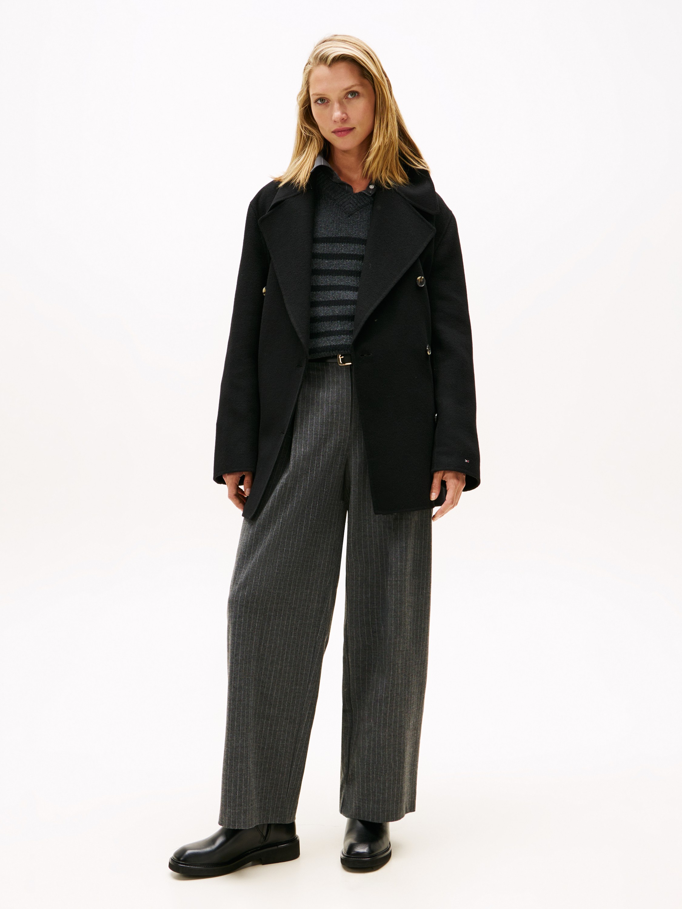 DF Wool Blend REG Peacoat