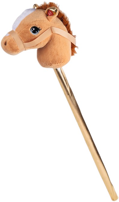 Brun Kæphest 70cm med lyd