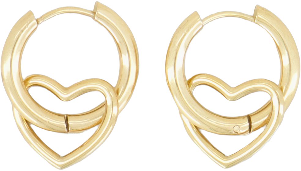Open Heart Earrings