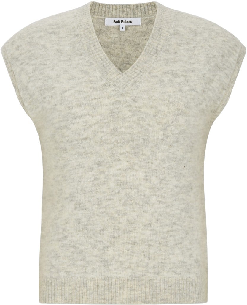 Srallison Vneck Vest Knit