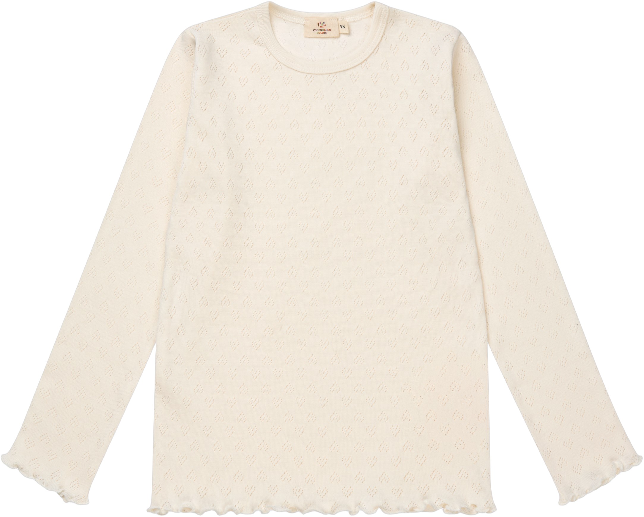 Pointelle Heart LS TEE