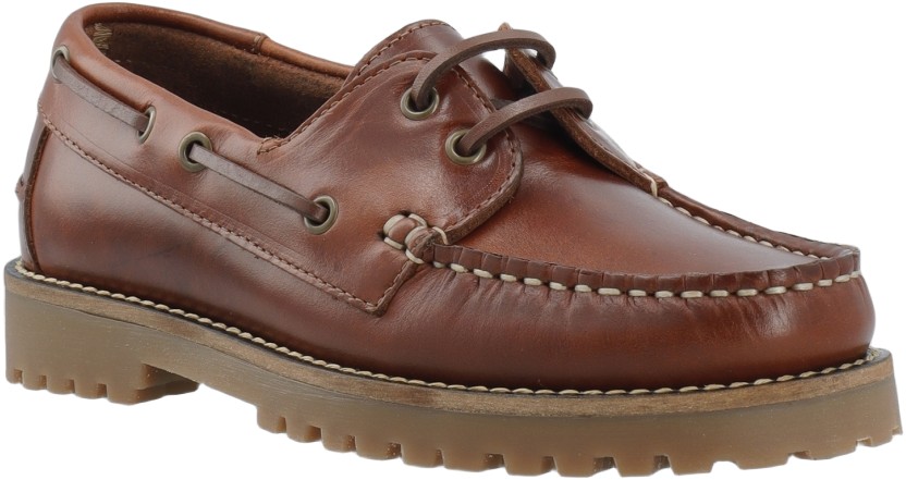 Caslena Boat Shoe Pull Up Leather