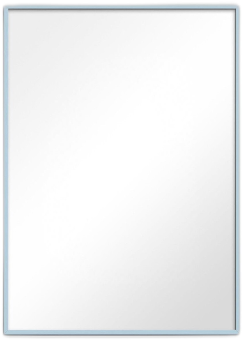 Mirror Sky Blue Wood