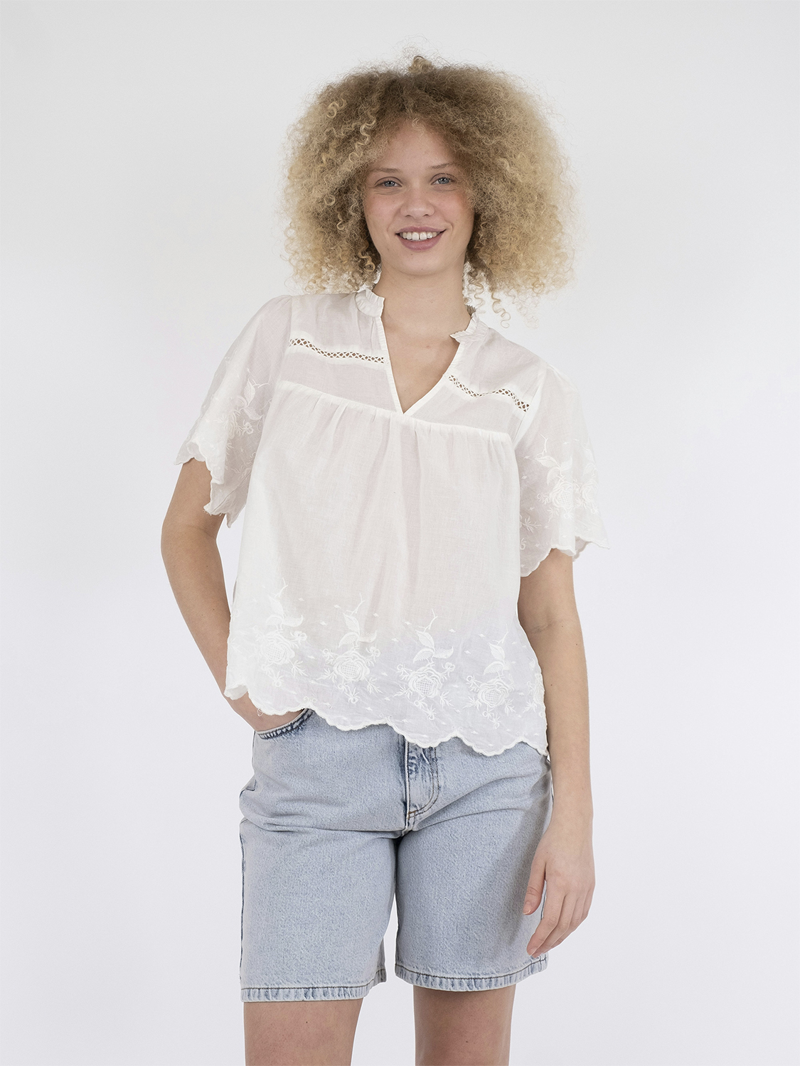 Micheline Emb Blouse