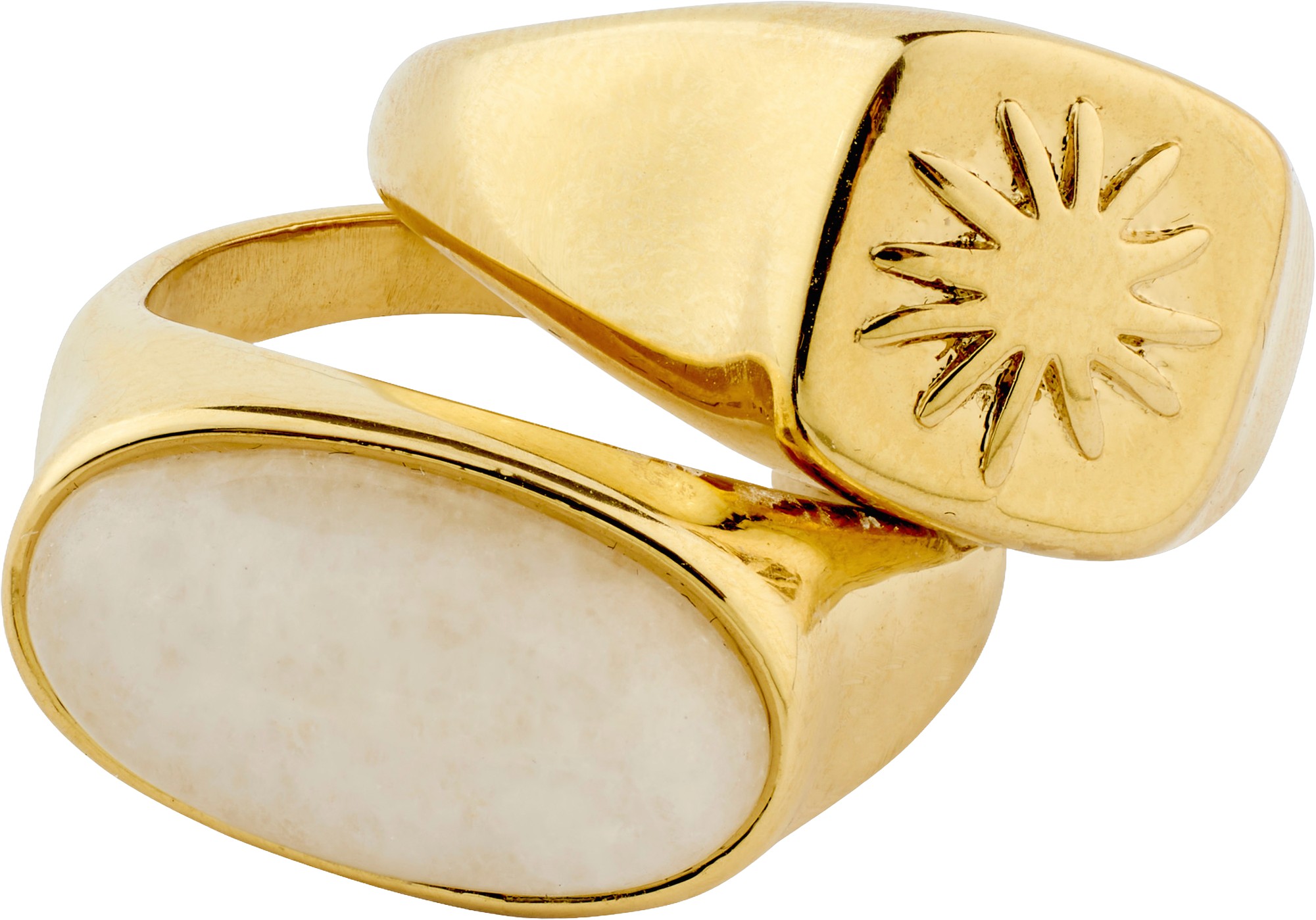 Prism Rings 2in-1 set, Gold-plated - DKK 299 - Spar 25%