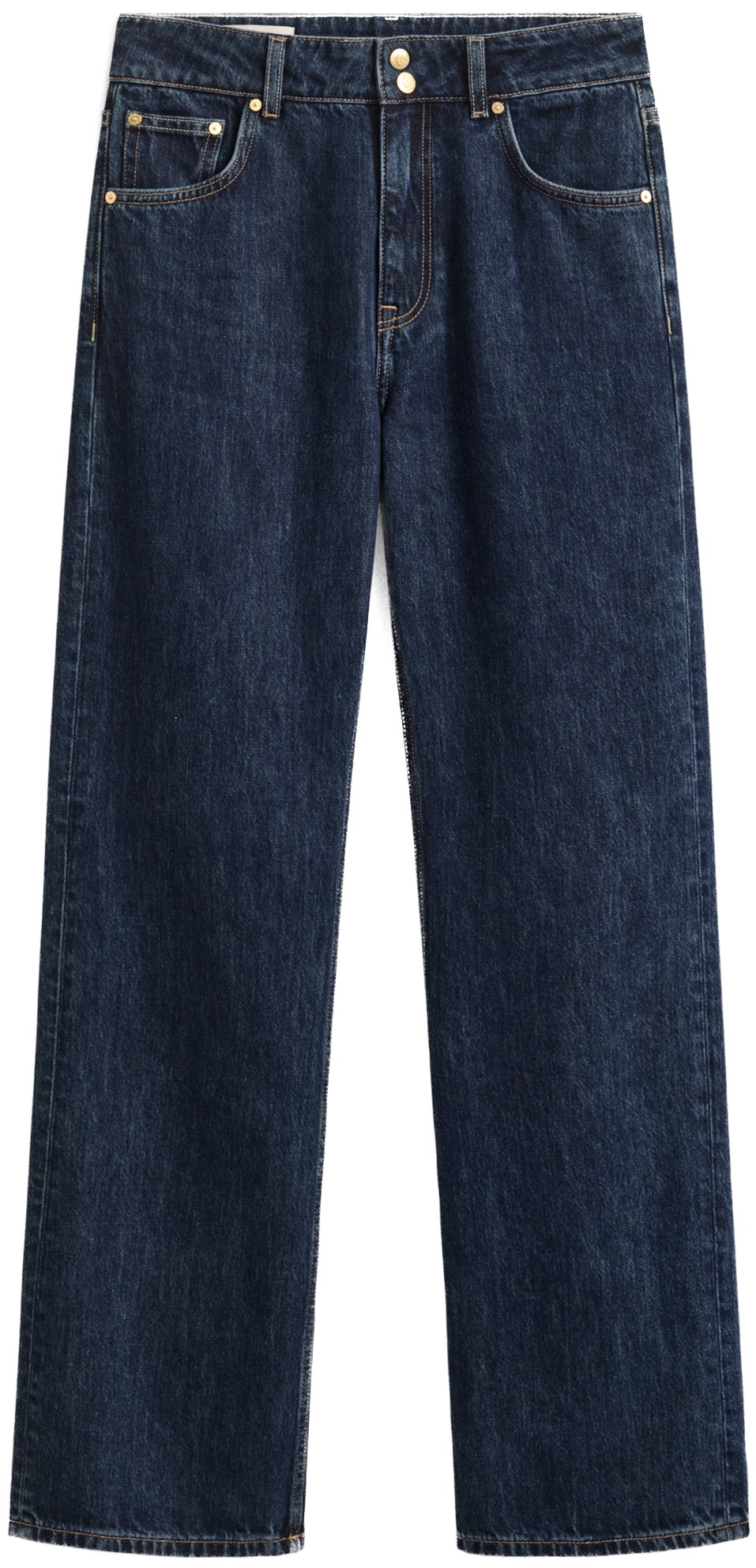 Relaxed Double Button Jeans
