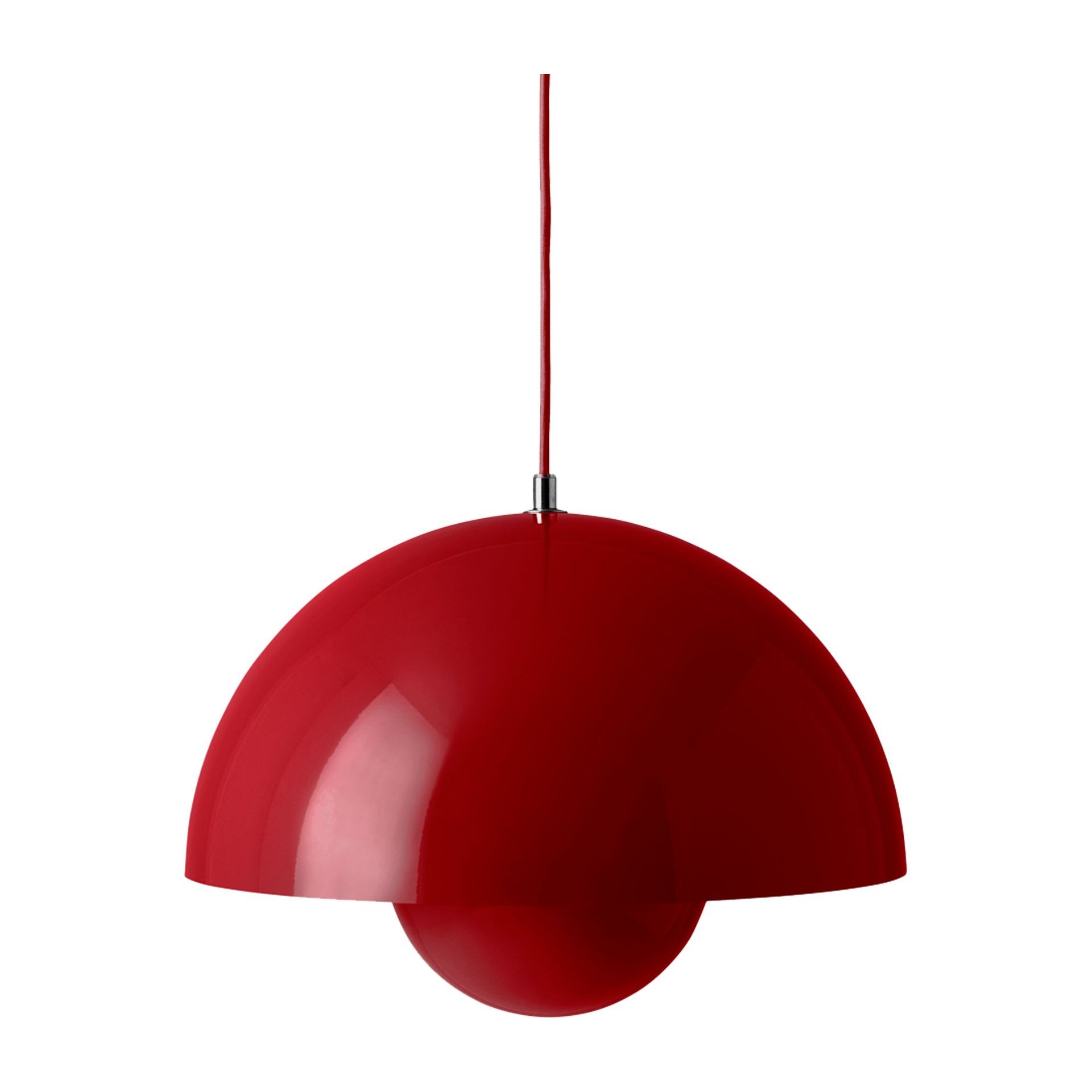 Flowerpot Pendant VP7, Vermilion Red
