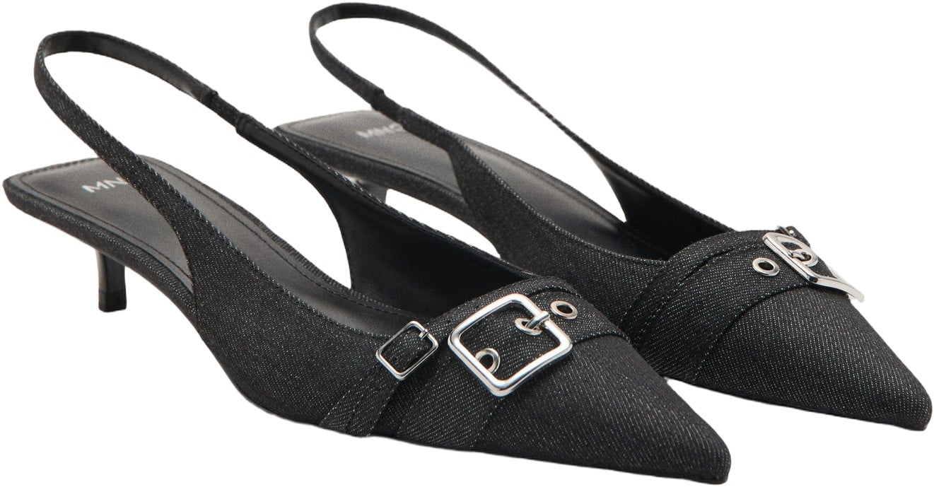 Kittenheel Shoes With Buckle