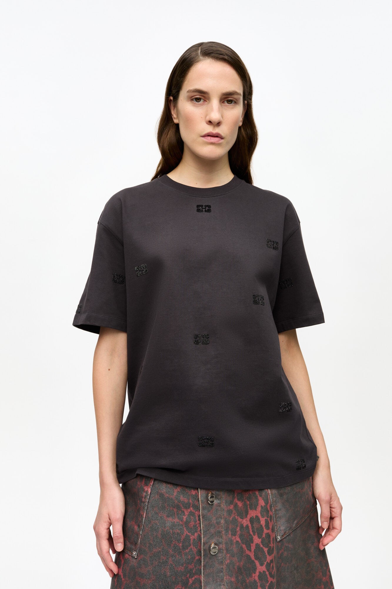 Heavy Cotton Rhinestone Drop Should