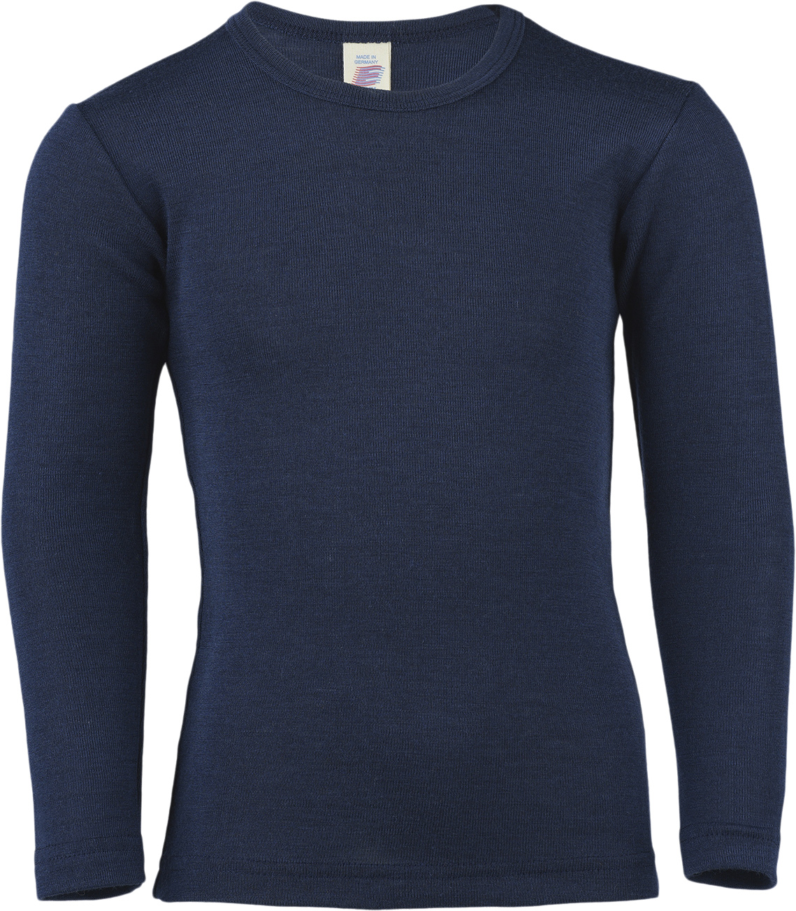 Children’s Shirt, Long Sleeved, Gots Navy-blue – 128