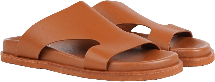 Sassano Wide Strap Leather Sandal