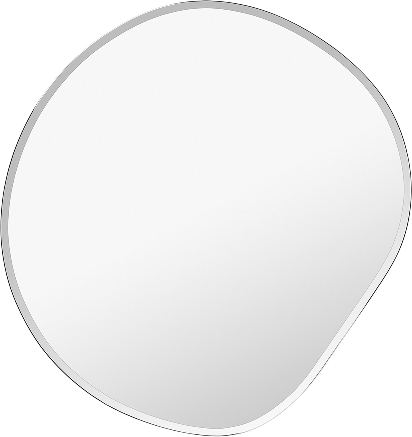 Pond Mirror XL - Dark Chrome
