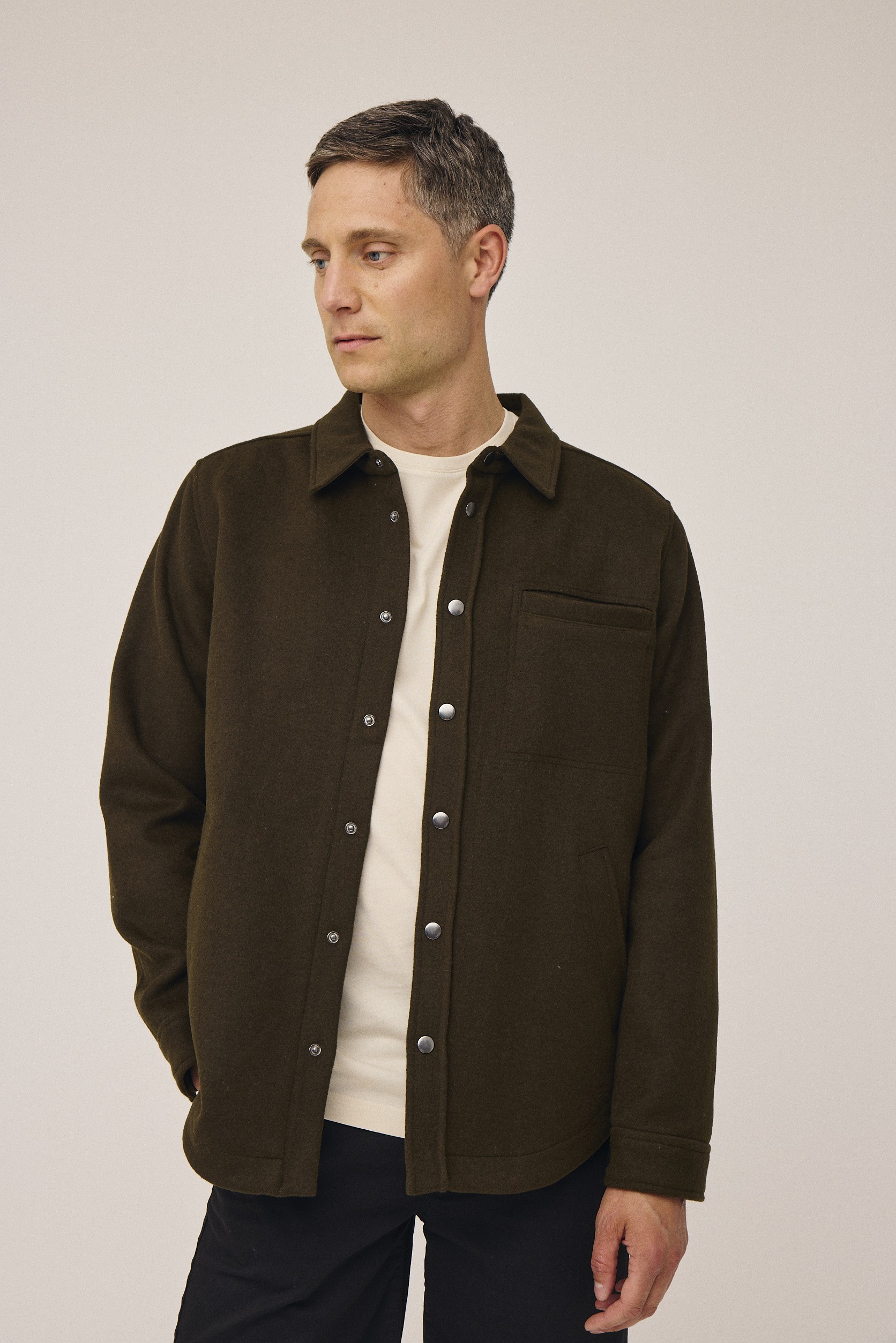 Grant 1 Overshirt Uldmix