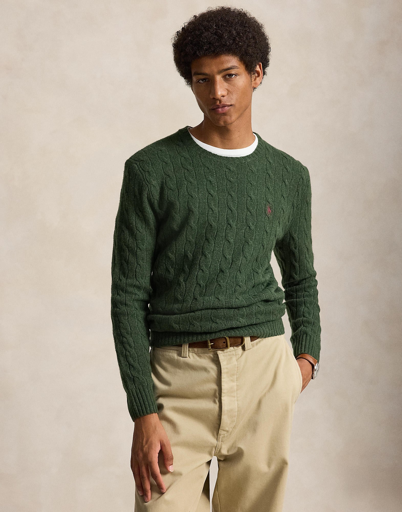 Cableknit Wool-cashmere Sweater