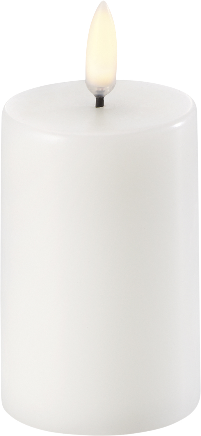 Pillar LED Candle Nordic White – 5 x 7,5 CM