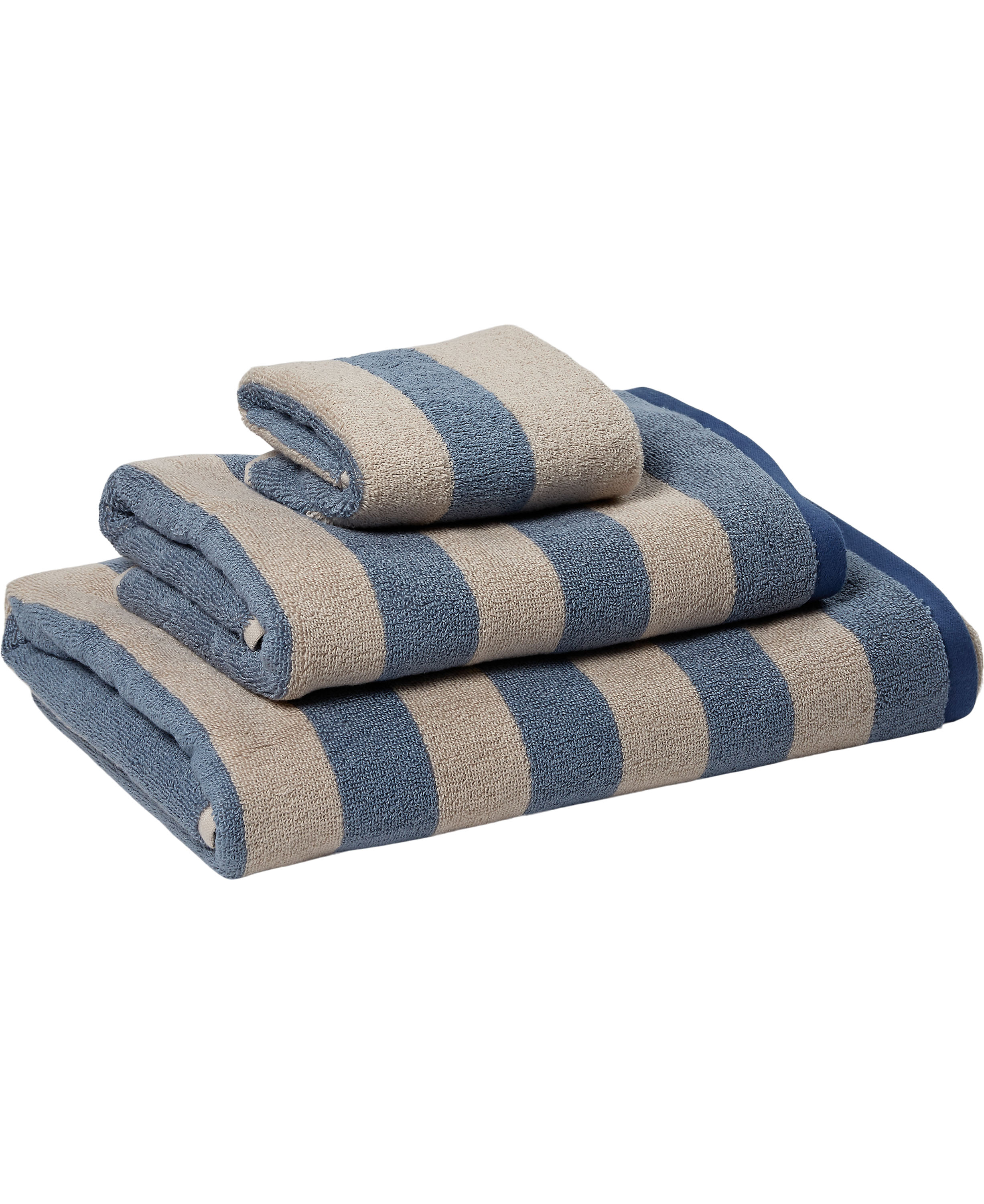 Billede af Season Stripe, Blue Blizzard, Økologisk Bomuld