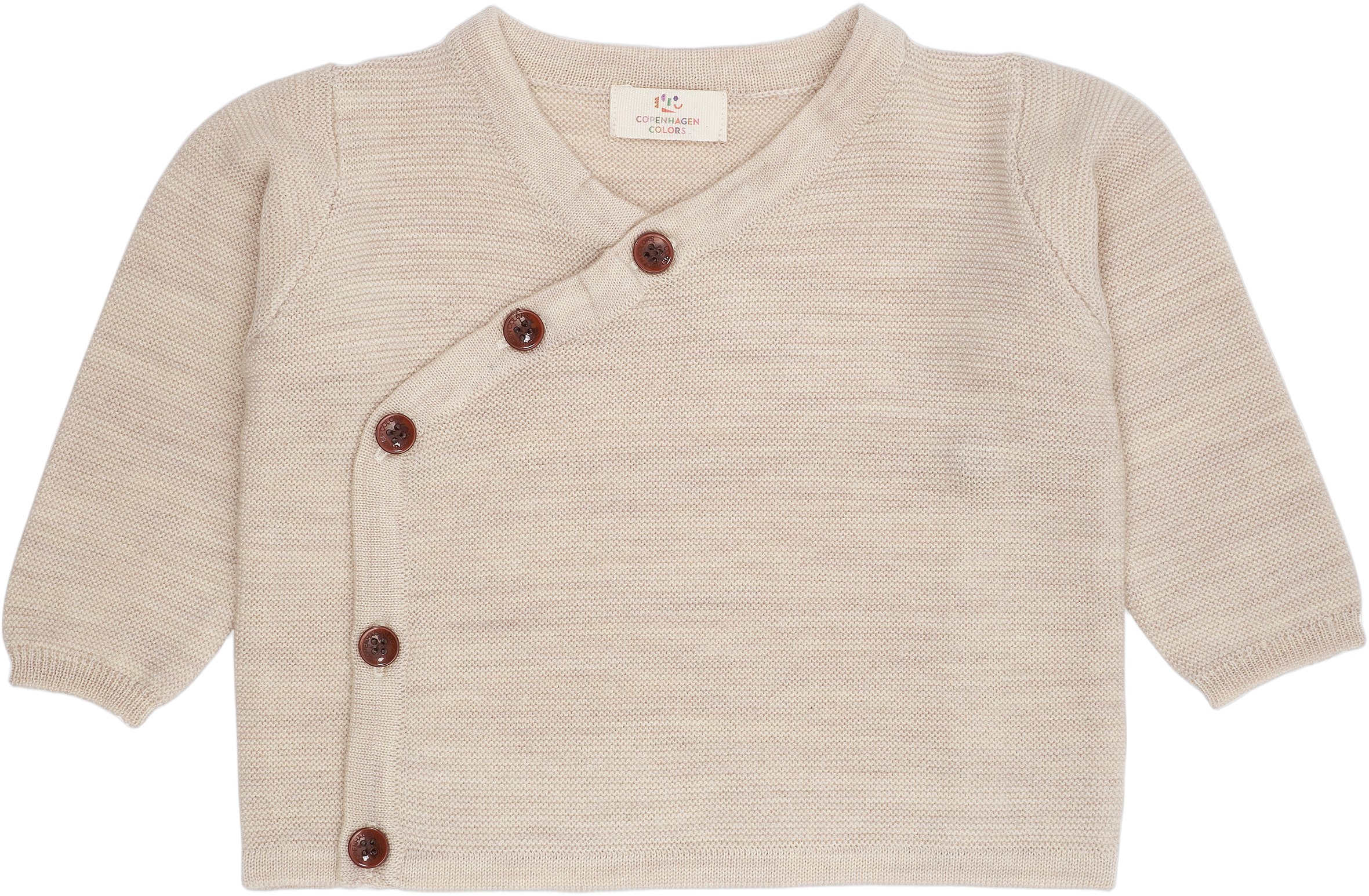 Merino Baby Crossover Cardigan IN Garter Stitch