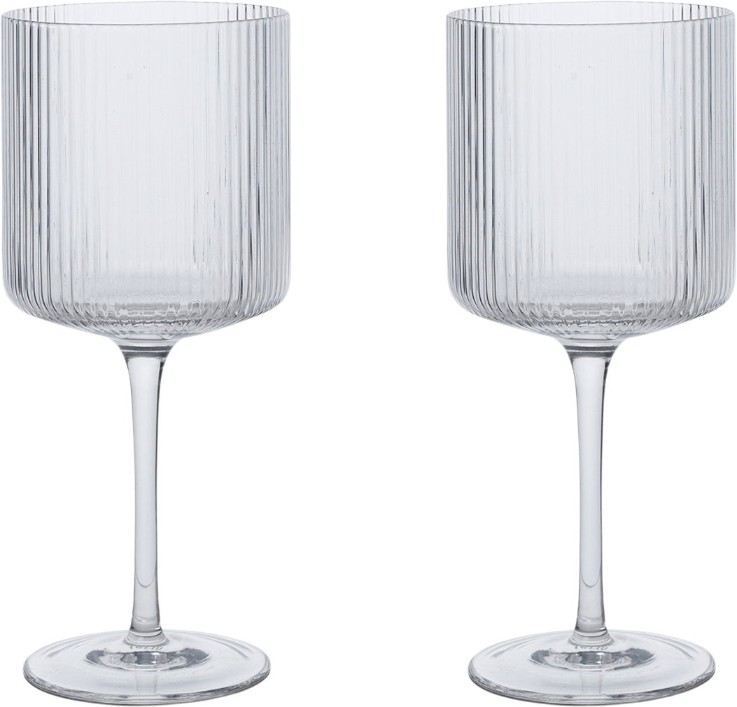 Ripple Red Wine Glasses Set of 2