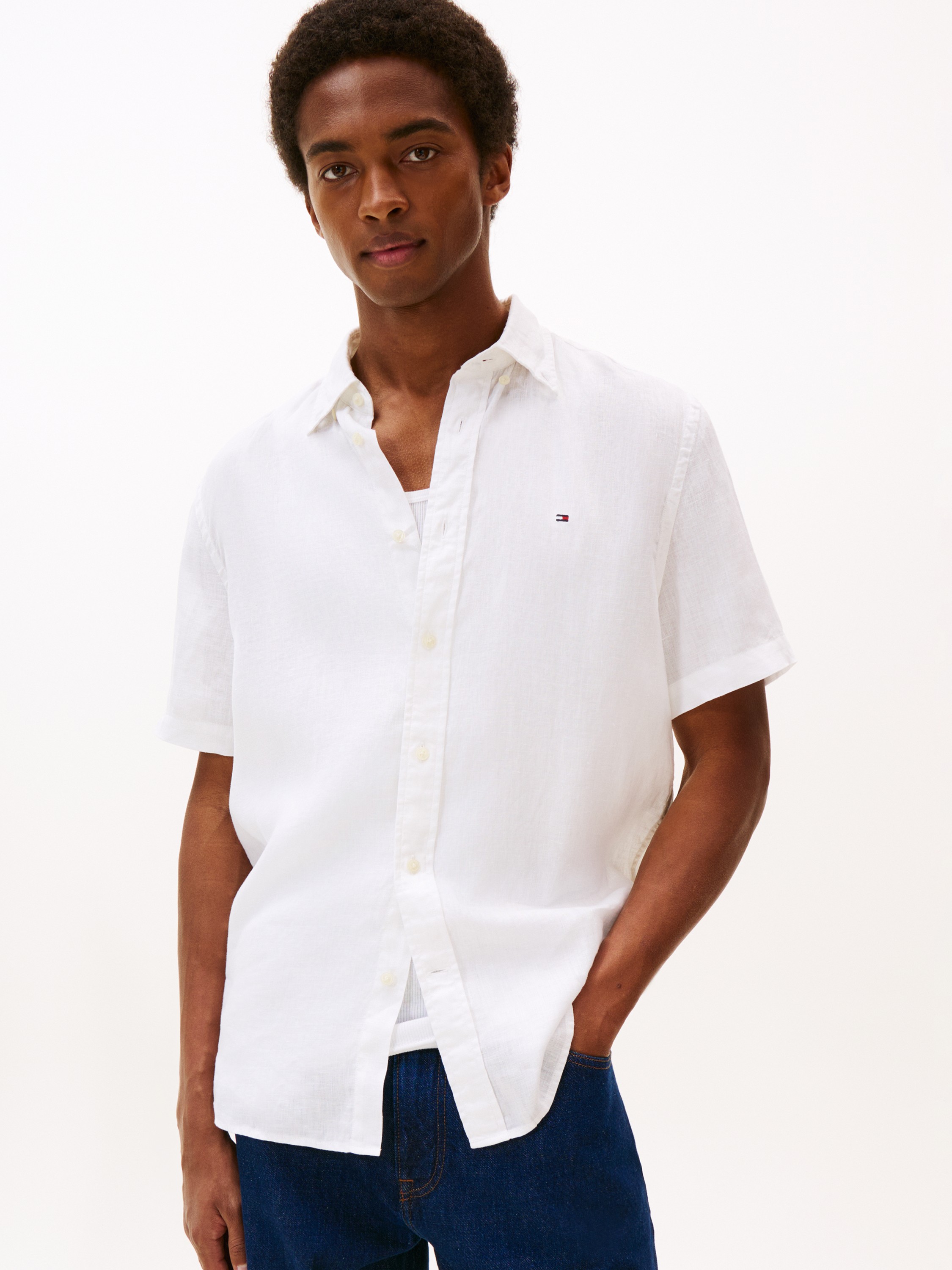Pigment Dyed Linen RF Shirt S/S