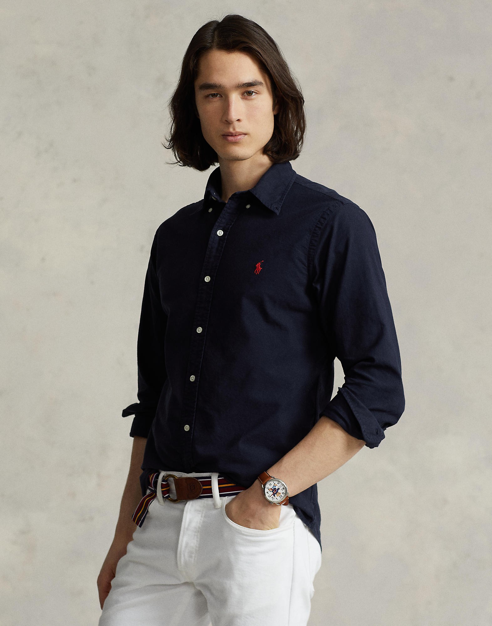 Custom Fit Garmentdyed Oxford Shirt