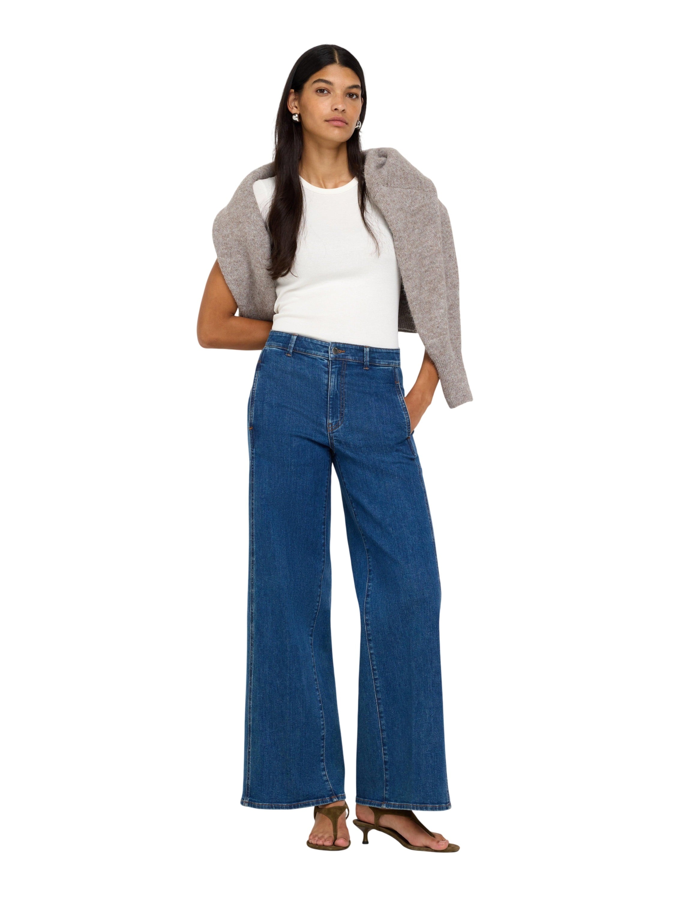 Trousers Denim Noomi mid Blue