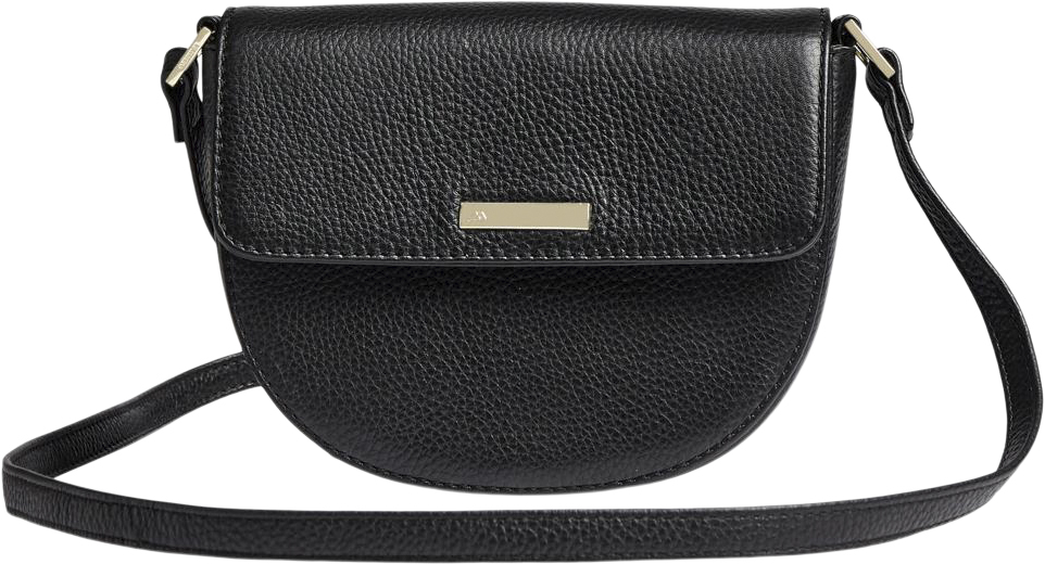 Hilmambg Crossbody Bag I Sort Kalveskind Fra Markberg
