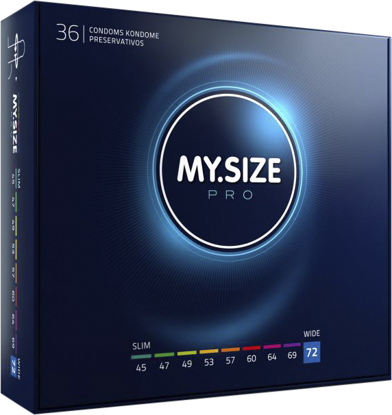 MY. Size Pro 72 mm 36 Pieces - DKK 399