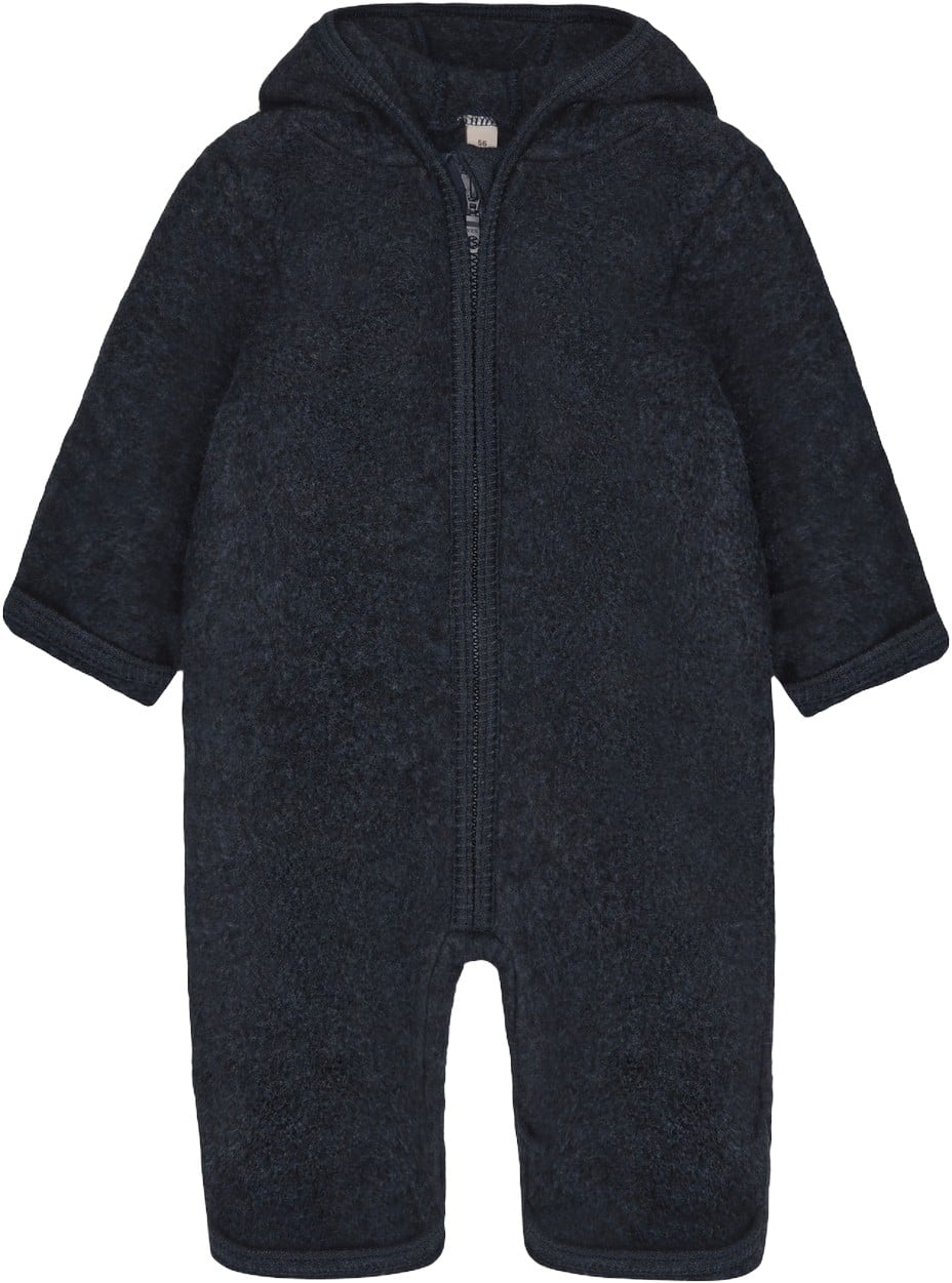 Pram Suit Ears Wool Fleece