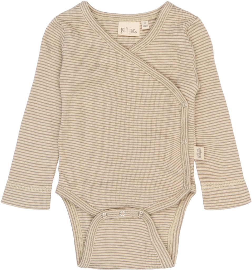 Ppdian Body L/S Fold Over Stripe NB Noos