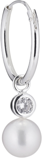 Bubble Hoop Silver