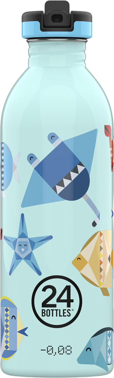 Drikkeflaske Urban Bottle - Sea Friends - w. Sports Lid -