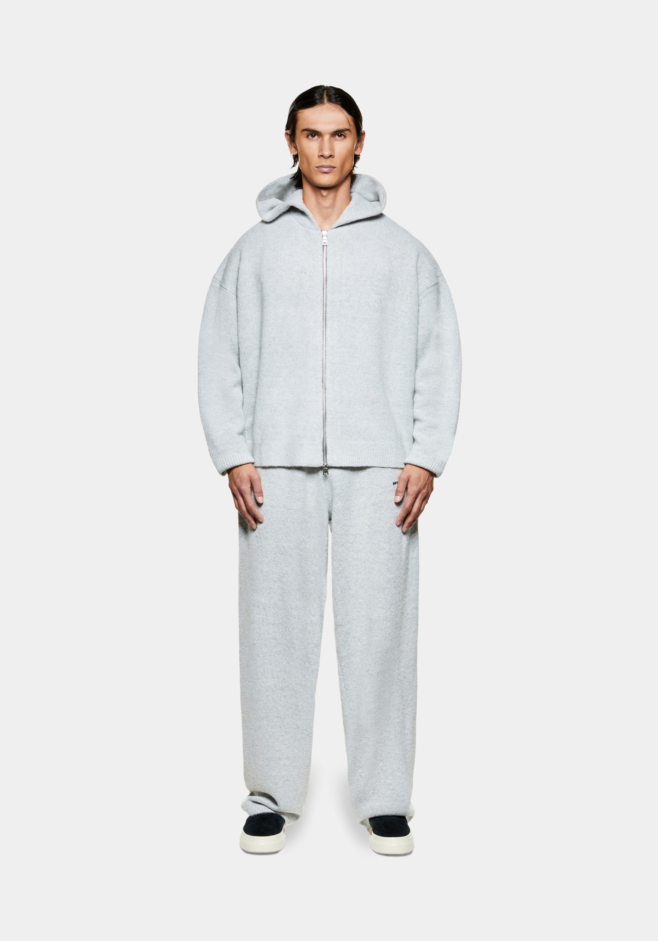 Mohair Blend Knit ZIP Hoody