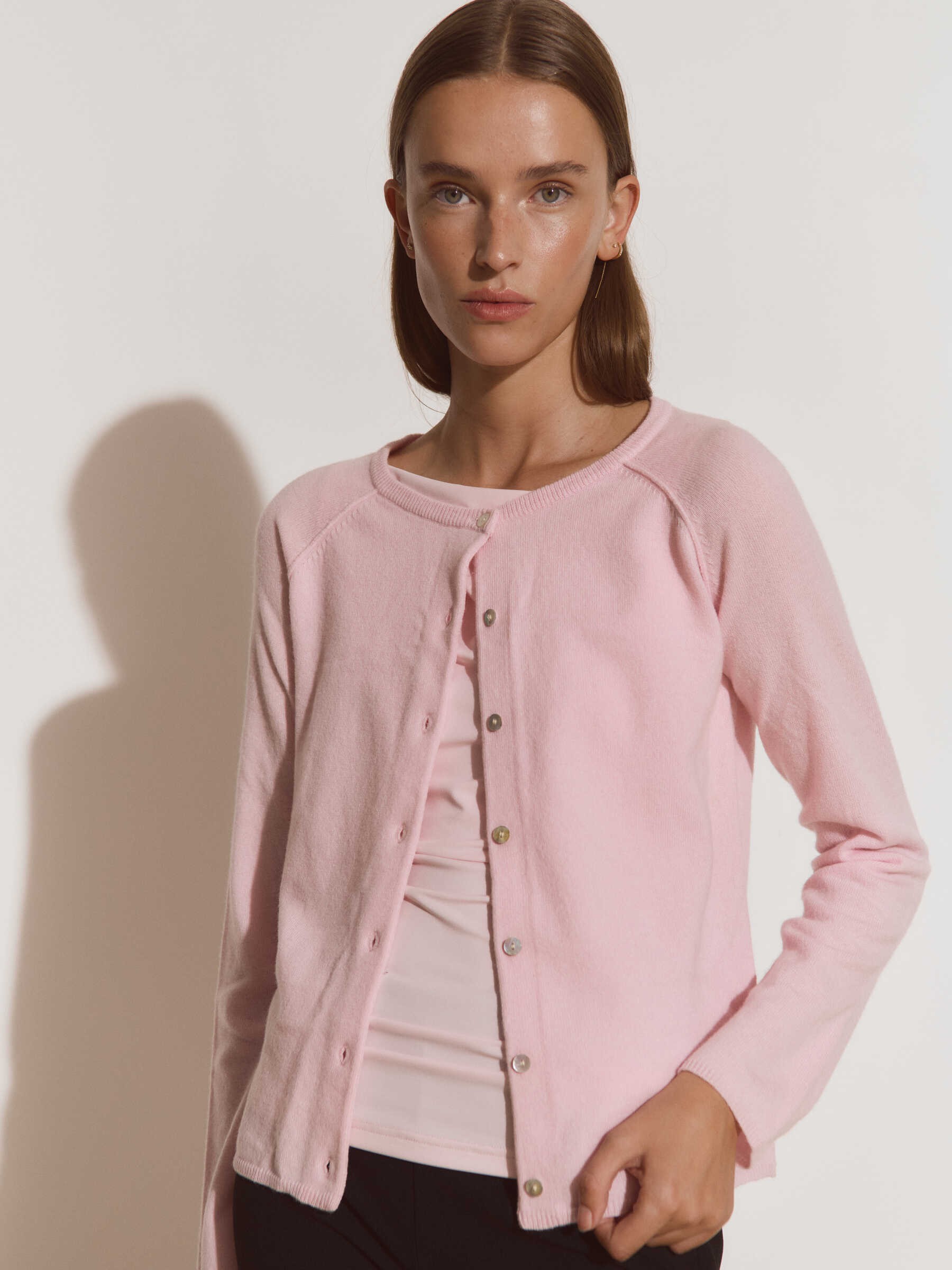 Rwlaica LS Oneck Raglan Cardigan