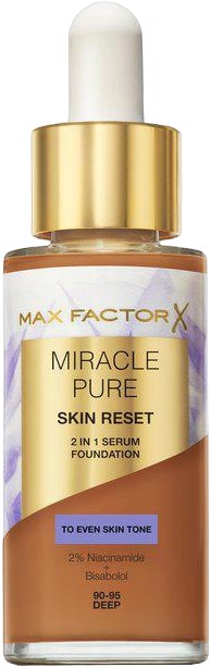 Max Factor Miracle Pure Skin Reset 2 In 1 Foundation 30-40 Fair To Light 30 ml