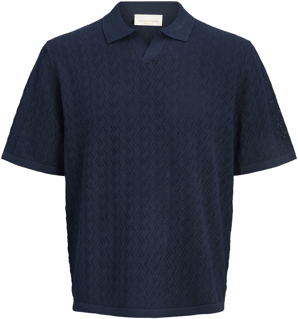 Jortyler Knit SS Split Neck Polo SN
