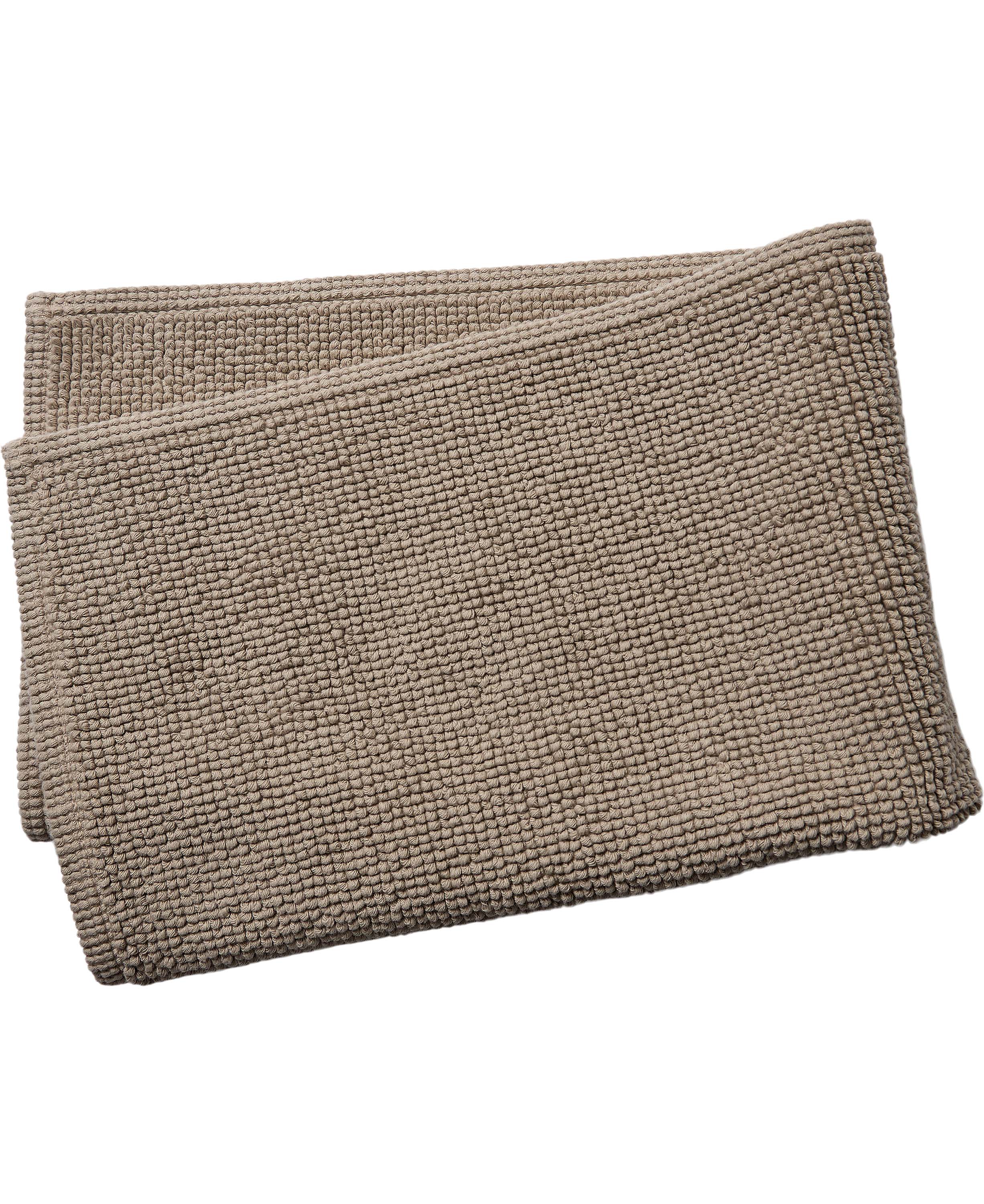 Bathmat Stonewashed 50x80cm White Sand Gots