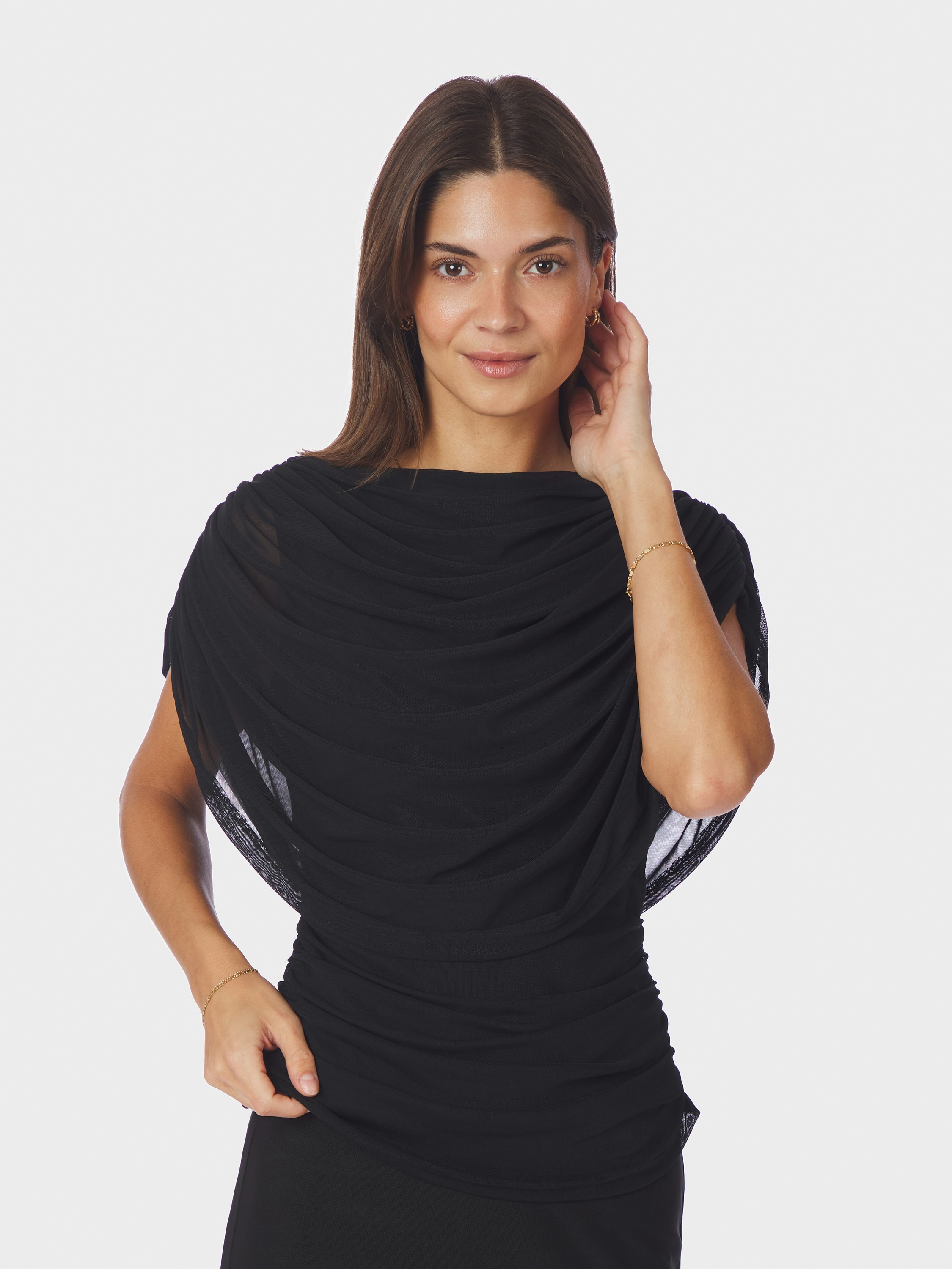 Cottuna Drapy Mesh Top