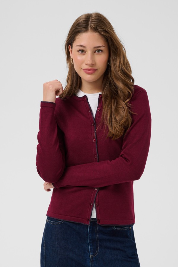Milasz Contrast Stripe Cardigan