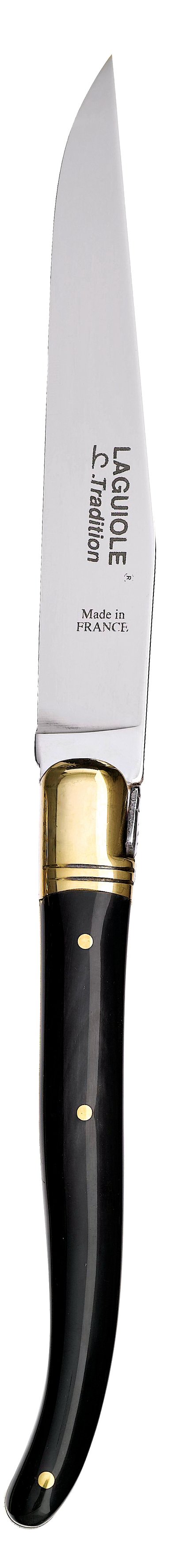 CHL Steakkniv Sort Horn/me1