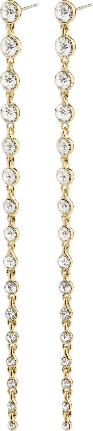 Reagan Recycled Crystal Earrings Goldplated