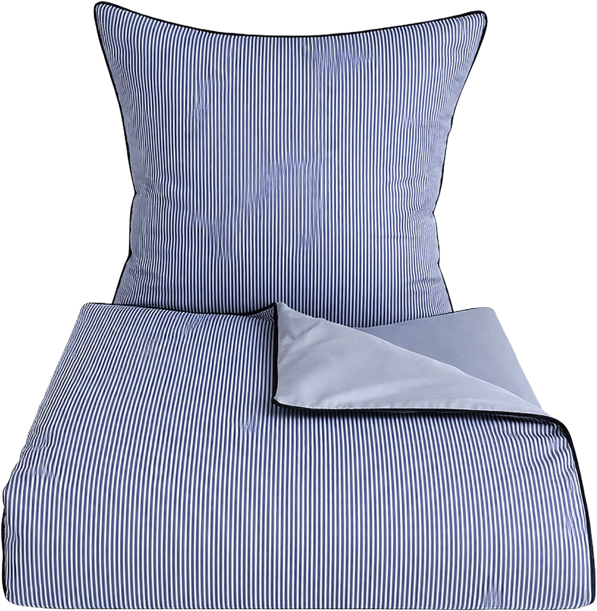 Økologisk Sengesæt PIN Stripe M/piping