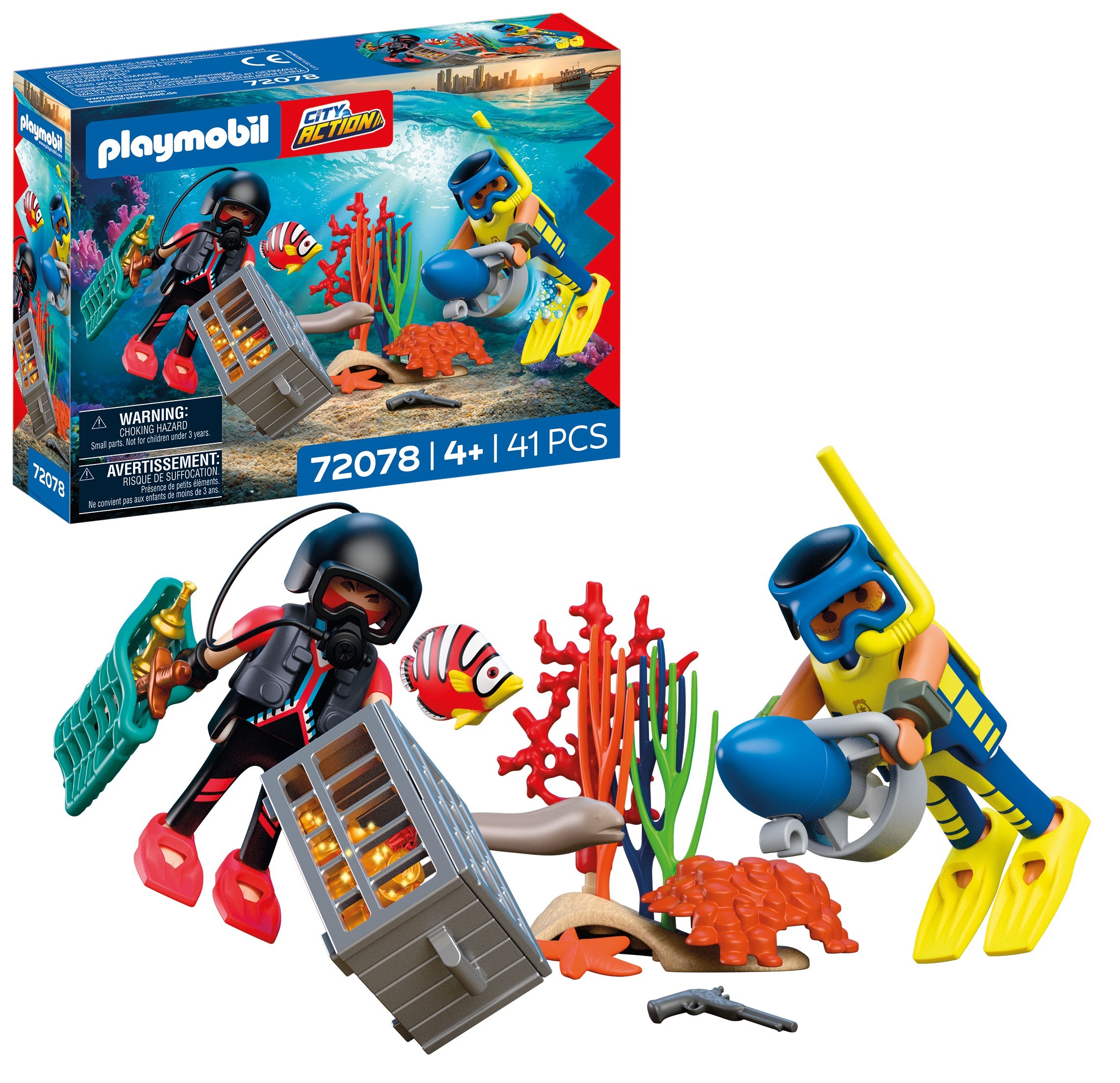 Police Diver With Treasur