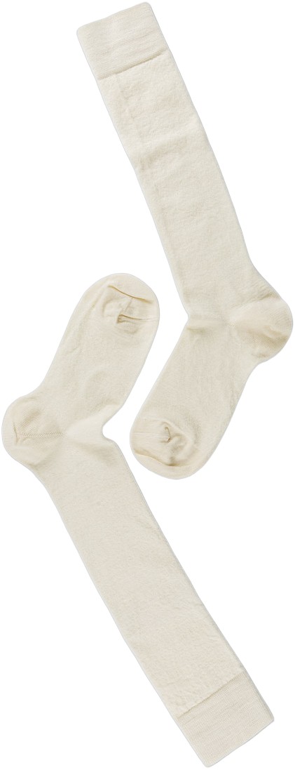 Note Flat Knit Wool Knee High