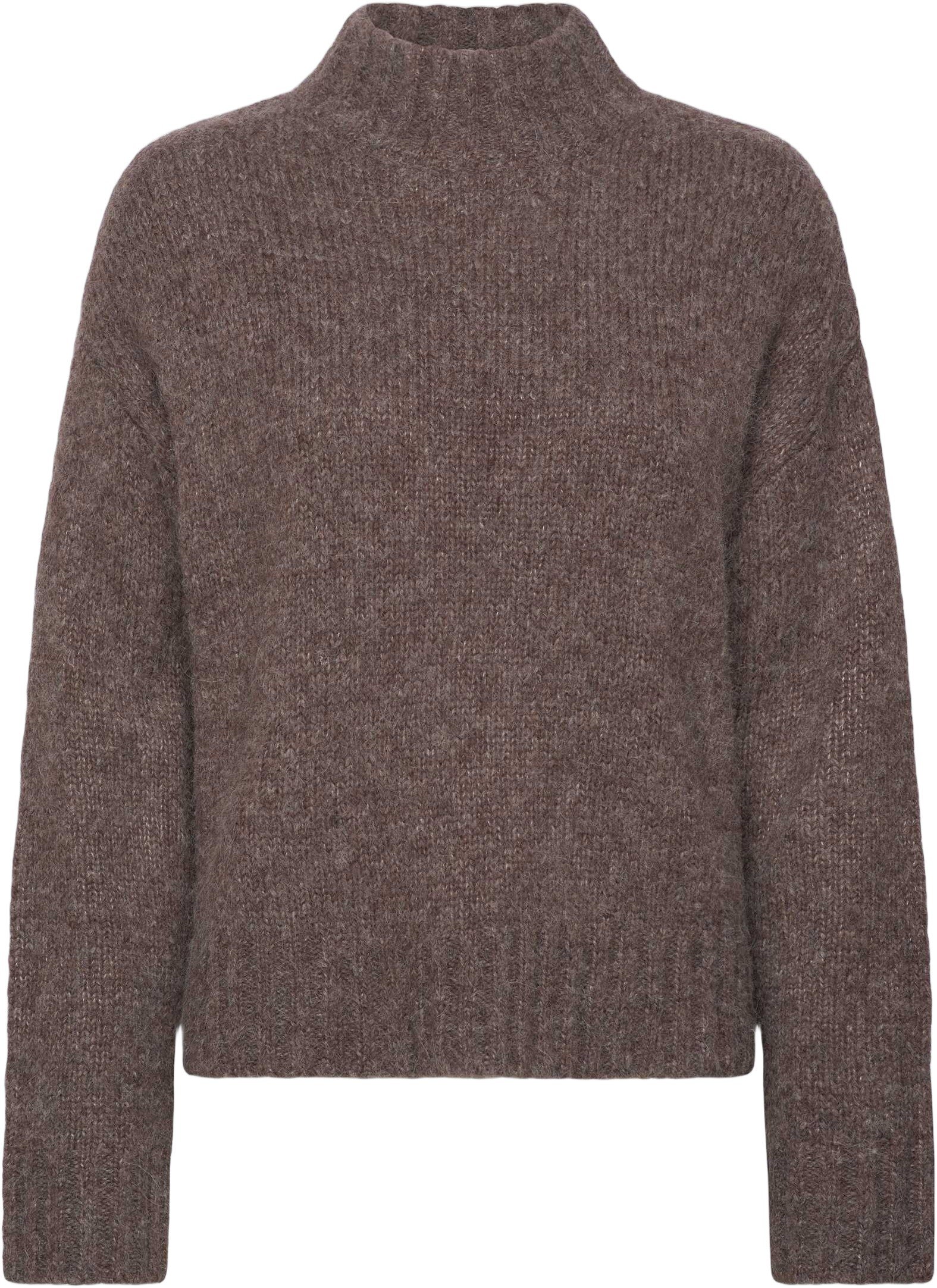 Rwtulip Wool Blend LS Turtleneck Plain Pullover