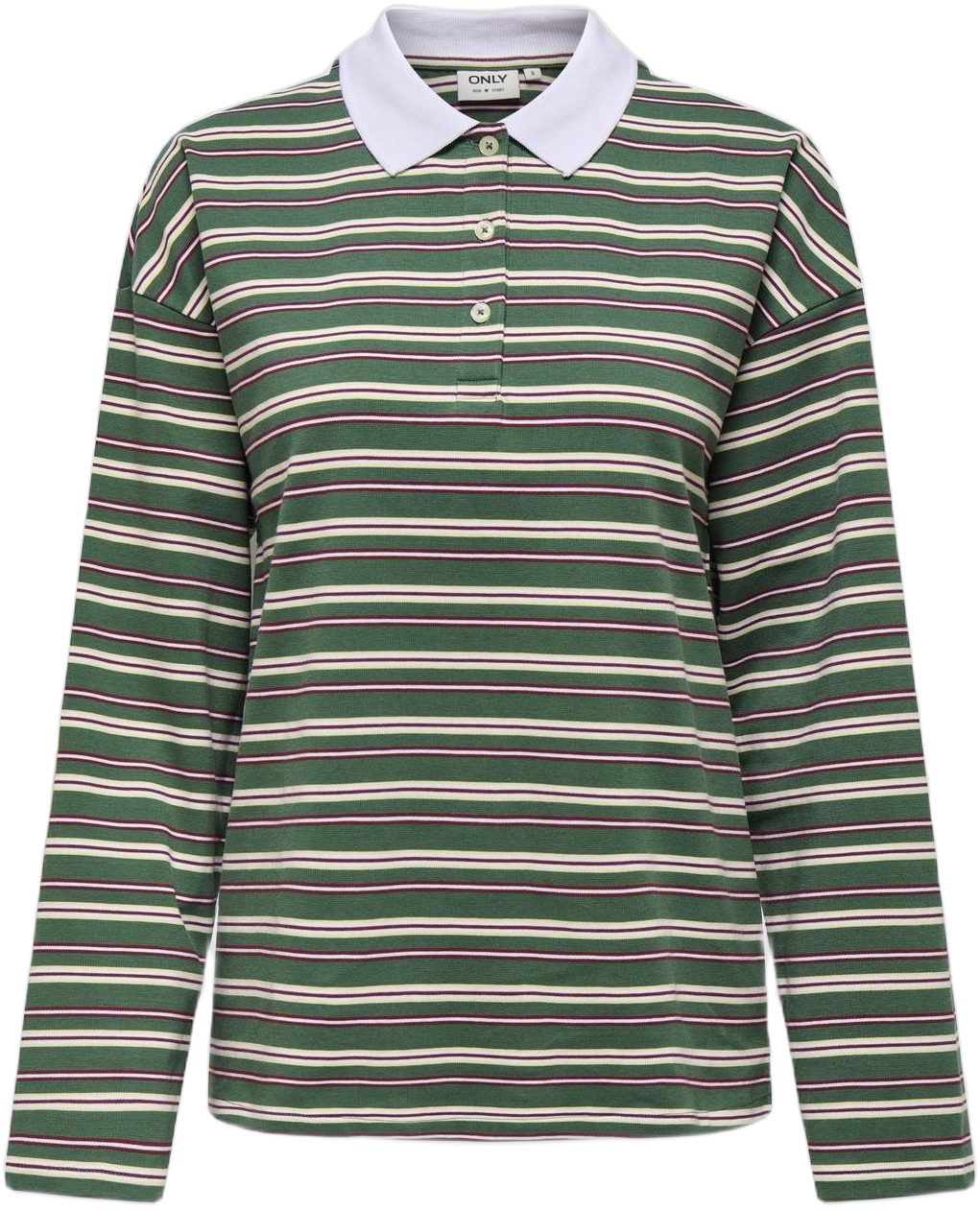 Onllara L/S Stripe Polo UB SWT