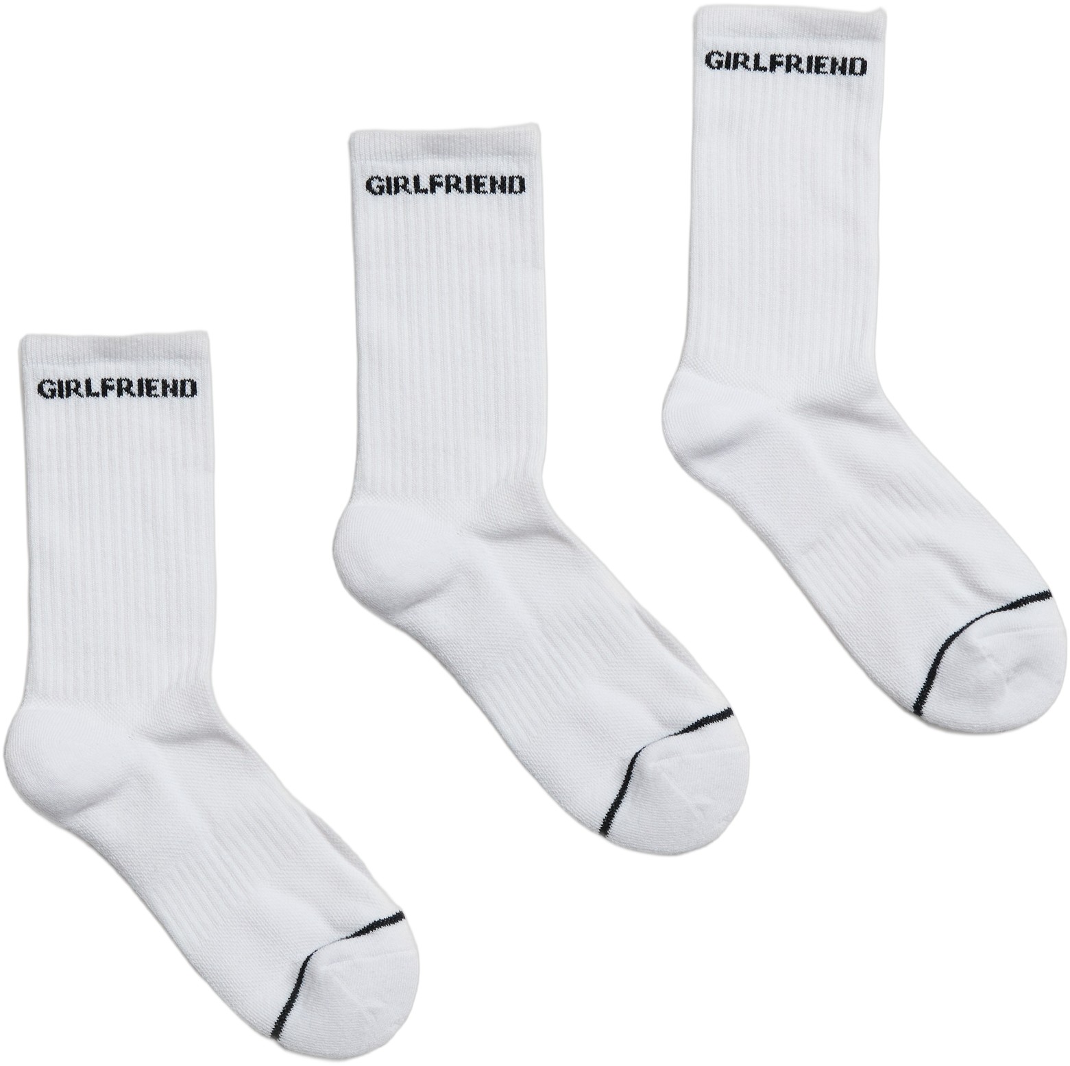 3pack Girlfriend Crew Sock - Køb til DKK 174 - Spar 29%