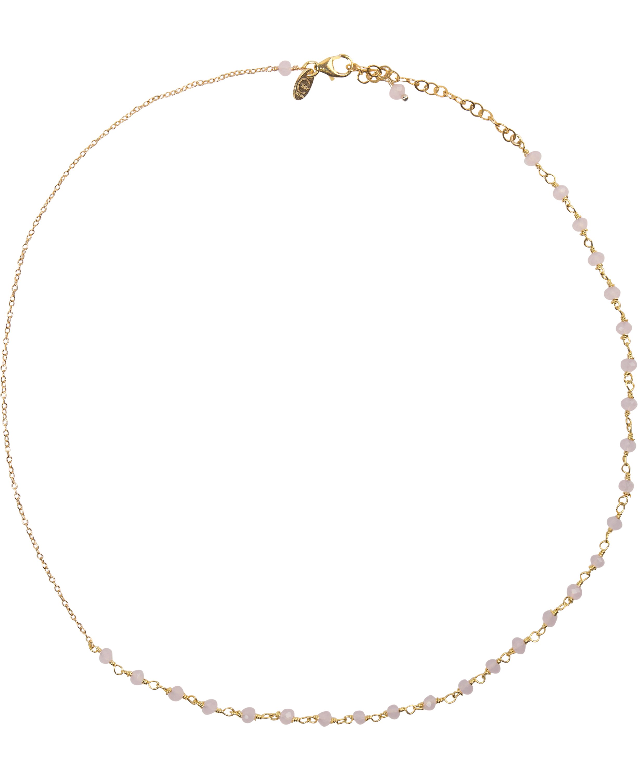 Anne Rose Quartz Necklace Gold